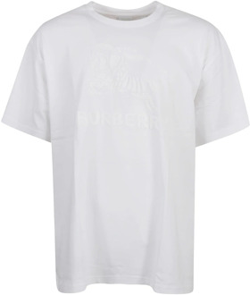 Burberry Witte T-shirts en Polos Burberry , White , Heren - XL