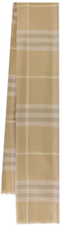 Burberry Wollen Raffel Sjaal Burberry , Multicolor , Dames - ONE Size