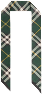 Burberry Zijden sjaal Burberry , Green , Unisex - ONE Size