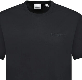Burberry Zwart T-shirt met Burberry monotoon logo