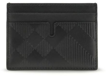Burberry Zwarte Kalfsleren Bos Taurus Portemonnee
