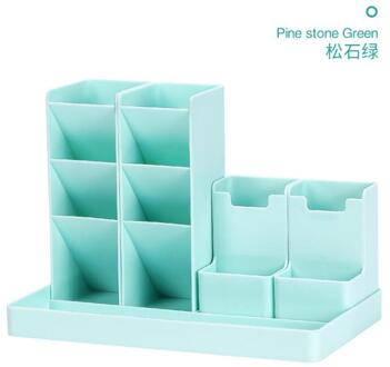 Bureau Accessoires Organizer Penhouder Potlood Pot Opbergdoos Desktop Organizer Stand Voor Pennen Case Kantoorbenodigdheden Organisatoren groen