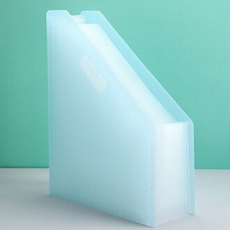 Bureau Bestand Map Document Papier Organisator Opslag Houder Multilayer Uitbreiden Box School Kantoorbenodigdheden Blauw