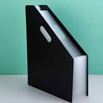 Bureau Bestand Map Document Papier Organisator Opslag Houder Multilayer Uitbreiden Box School Kantoorbenodigdheden zwart