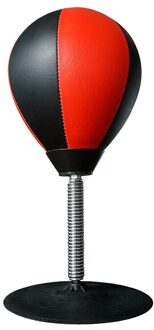 Bureau Boksen Bokszak Speed Bal Zakken Pu Punch Training Fitness Gym Sport Equitment Praktische Stress Release Vent Bal rood zwart