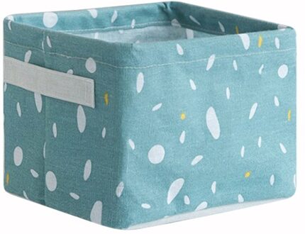 Bureau Kleding Diversen Organizer Tassen Opvouwbare Opbergdoos Kleine Speelgoed Cosmetische Case Mand Stof Katoen Thuis Opslag Mand groen