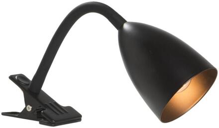 Bureau-klemlamp Knijper - - E14 - 35xØ9 Cm - Metaal - Zwart