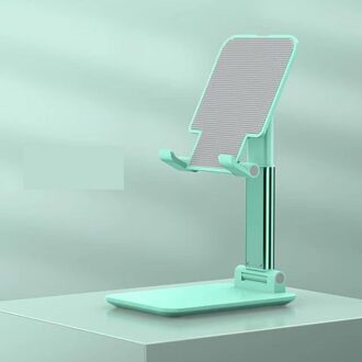 Bureau Mobiele Telefoon Houder Stand Opvouwbaar Extend Ondersteuning Universele Tablet Desktop Houder Voor Iphone Ipad Xiaomi Huawei Beugel groen