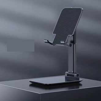 Bureau Mobiele Telefoon Houder Stand Opvouwbaar Extend Ondersteuning Universele Tablet Desktop Houder Voor Iphone Ipad Xiaomi Huawei Beugel zwart