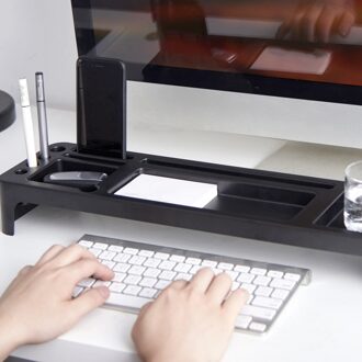 Bureau Opslag Plank Kantoor Desktop Organizer Telefoon Toetsenbord Opslag Open Plank Desktop Organizer Een Planken