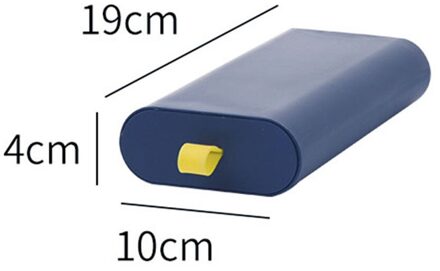 Bureau Organizer Keuken Lade Organizer Plakken Bureau Bodem Afwerking Box Desktop Storage Box Organizer Voor Cosmetica blauw klein