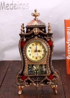 Bureau Slinger Wekker Vintage Klok Klassieke Kabinet Creatieve Keizerlijke Inrichting Zitten Slingeruurwerk zwart