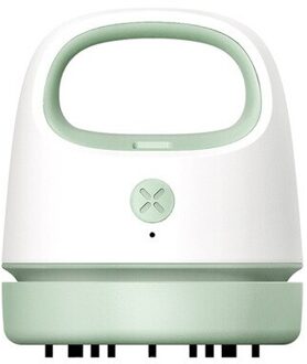Bureau Vacuüm Mini Handheld Stofzuiger Auto Draadloze Draagbare Home Usb Opladen Desktop Vacum Cleaner Aspirapolvere Auto groen