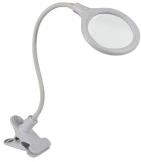 Bureaulamp met klem en vergrootglas LED 6 W wit