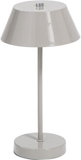 Bureaulamp Milton Greige G9 - 30x15x15 Cm - Metaal - Beige#Grijs