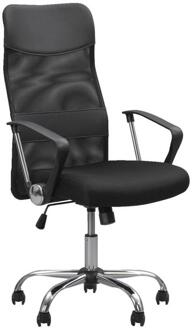 Bureaustoel Kalmar - Stof - Zwart - 62x60x114 Cm