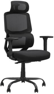 Bureaustoel Kopenhagen - Stof - Zwart - 64x68x128 Cm
