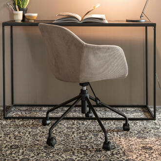 Bureaustoel 'Mauricio' Rib, kleur Grijs