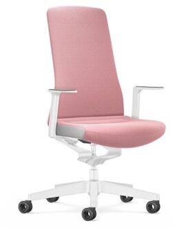 bureaustoel, model pureis3, interior edition, kleur roze
