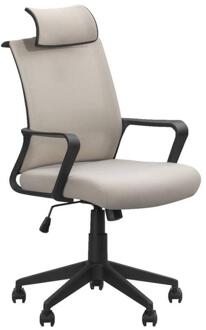 Bureaustoel Oslo - Stof - Crème - 67x60x126 Cm