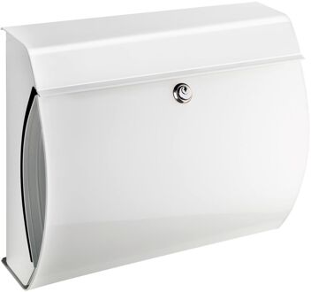 Burg Wächter Brievenbus Verona Wit met Lampje