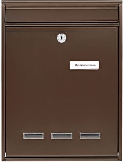 Burg Wächter Burg-wächter Wandbrievenbus Köln 872 - Staal - Bruin - 25,5x34x8,5 Cm