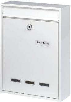 Burg Wächter Burg-wächter Wandbrievenbus Köln 872 - Staal - Wit - 25,5x34x8,5cm