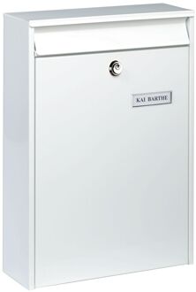 Burg Wächter Burg-wächter Wandbrievenbus Leipzig 777 - Staal - Wit - 28,4x39,7x10,4 Cm