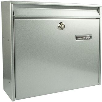 Burg Wächter Wandbrievenbus Potsdam 877 - Staal - Zilver - 36,2x32,2x10 Cm