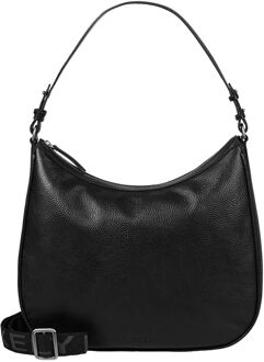 Burkely Always Ava Hobo Round black schoudertas dames Zwart - H 26 x B 35 x D 9 cm