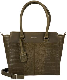 Burkely Cool Colbie Handbag green Damestas Groen - H 25 x B 30 x D 12