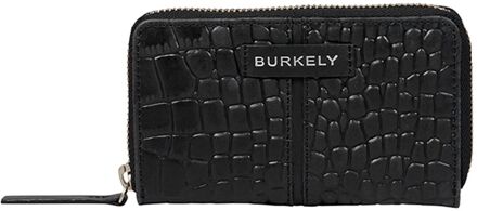 Burkely Cool Colbie Medium Zip Around Wallet black dames portemonnee Zwart - H 9 x B 14 x D 2 cm
