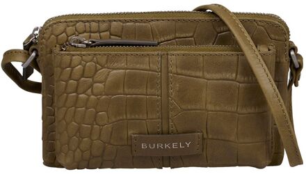 Burkely Cool Colbie Minibag olive damestas Groen - H 13.5 x B 23 x D 6 cm