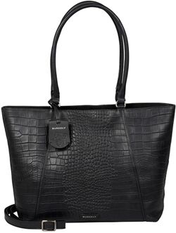 Burkely Cool Colbie Wide tote bag 15.6" black Zwart - H 32 x B 37 x D 16 cm