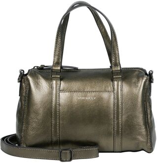 Burkely Creased Crystal Handbag gun metal handtas dames Grijs - H 19 x B 27 x D 10 cm