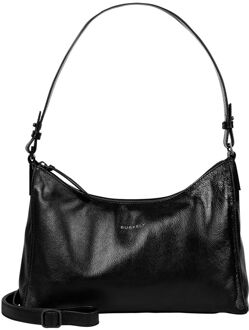 Burkely Creased Crystal Shoulderbag black handtas dames Zwart - H 18 x B 31.2 x D 10.2 cm
