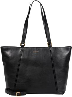 Burkely Fine Florence Laptop Schoudertas 15.6" zwart damestas - H 33 x B 37 x D 12 cm