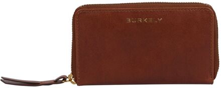 Burkely Fine Florence Portemonnee Medium - met ritssluiting - chestnut dames portemonnee Bruin - H 9 x B 14 x D 9 cm