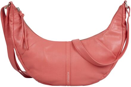 Burkely Nalan Crossbody Schoudertas Rond coral damestas Oranje - H 18 x B 40 x D 8 cm