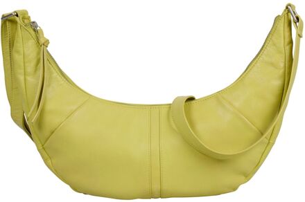 Burkely Nalan Crossbody Schoudertas Rond lime damestas Groen - H 18 x B 40 x D 8 cm