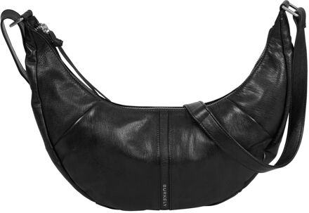 Burkely Nalan Crossbody Schoudertas Rond zwart damestas - H 18 x B 40 x D 8 cm