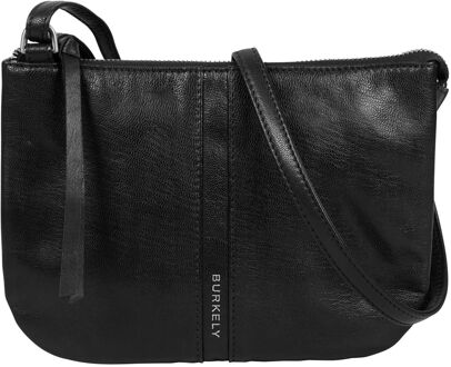 Burkely Nalan Crossbody Schoudertas zwart damestas - H 17 x B 24 x D 2,5 cm