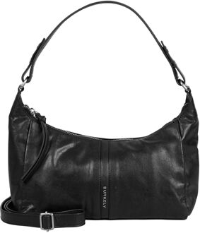 Burkely Nalan Schoudertas zwart damestas - H 15 x B 25 x D 10 cm
