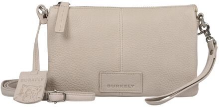 Burkely Soft Skylar Triple Pocket Zip grey damestas polstasje Grijs - H 12 x B 20 x D 7 cm