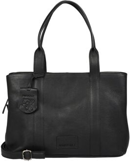 Burkely Soft Skylar Workbag 13.3" black Zwart - H 25 x B 35 x D 13 cm