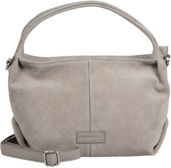 Burkely Vienna Handbag grey handtas dames Grijs - H 24,5 x B 25 x D 12 cm