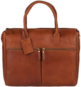 Burkely Vintage Valerie Laptop Bag Cognac 698822 Bruin