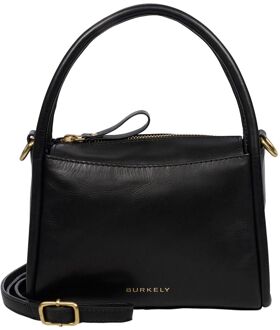 Burkely Vintage Veda Handbag black handtas dames Zwart - H 14 x B 20 x D 6 cm