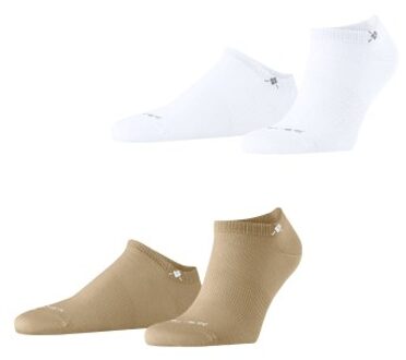 Burlington 2 stuks Everyday Sneaker Organic Cotton Sock * Actie * Beige,Zwart,Wit,Blauw,Versch.kleure/Patroon - Maat 36/41,Maat 40/46