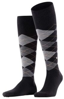 Burlington Edinburgh Wool Knee High Sock Zwart,Beige,Versch.kleure/Patroon,Blauw,Bruin,Grijs - Maat 40/46
